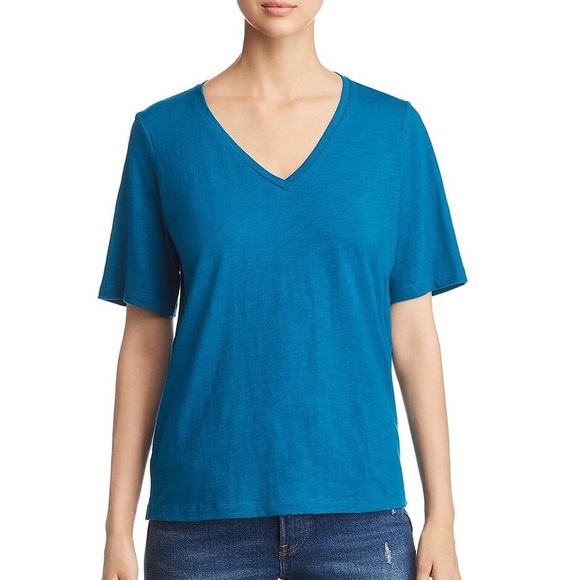 Eileen Fisher Tops - Eileen Fisher Organic Cotton V Neck Tee High Low